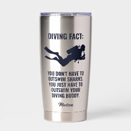 Individuelle Name- und Textskuba Thermobecher