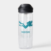 Individuelle Name- und Textskuba Trinkflasche (Rückseite)