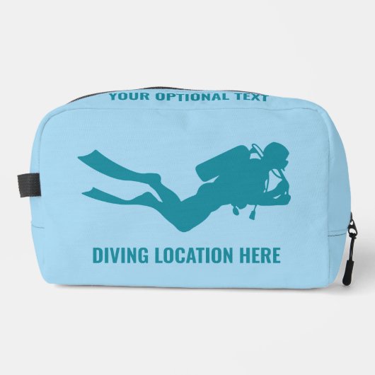 Individuelle Name- und Textskuba Waschbeutel (Vorderseite)