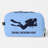 Individuelle Name- und Textskuba Waschbeutel (Vorderseite)
