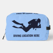 Individuelle Name- und Textskuba Waschbeutel (Rückseite)