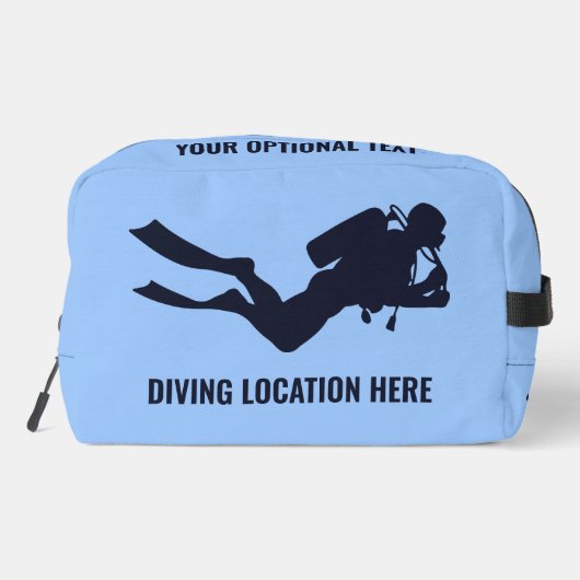 Individuelle Name- und Textskuba Waschbeutel (Rückseite)