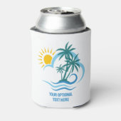 Individuelle Name- und Texttropeninseln Dosenkühler (Kanne Rückseite)