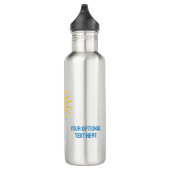 Individuelle Name- und Texttropeninseln Edelstahlflasche (Rechts)