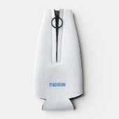 Individuelle Name- und Texttropeninseln Flaschenkühler (Rückseite)