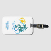 Individuelle Name- und Texttropeninseln Gepäckanhänger (Vorderseite (Horizontal))