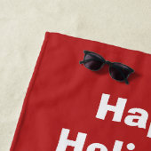 Individuelle Name- und Texttücher für Reindezwecke Strandtuch (Beispiel)