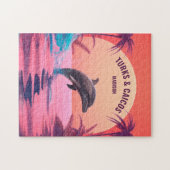 Individuelle Name- und Texttürken und Caicos-Dolph Puzzle (Horizontal)