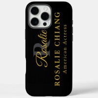Individuelle Name und Titel mit Monogramm