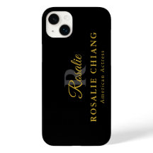 Individuelle Name und Titel mit Monogramm