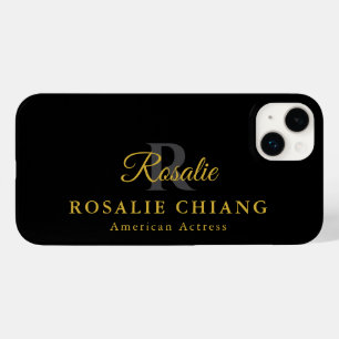 Individuelle Name und Titel mit Monogramm Case-Mate iPhone 14 Plus Hülle