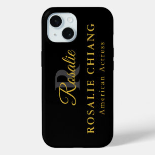 Individuelle Name und Titel mit Monogramm Case-Mate iPhone Hülle