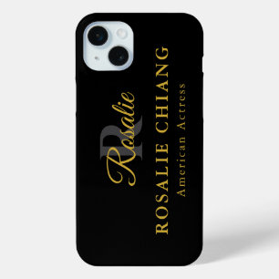 Individuelle Name und Titel mit Monogramm Case-Mate iPhone Hülle