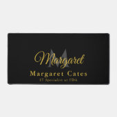 Individuelle Name und Titel mit Monogramm - Schreibtischunterlage (Vorderseite)