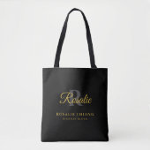 Individuelle Name und Titel mit Monogramm Tasche (Vorderseite)