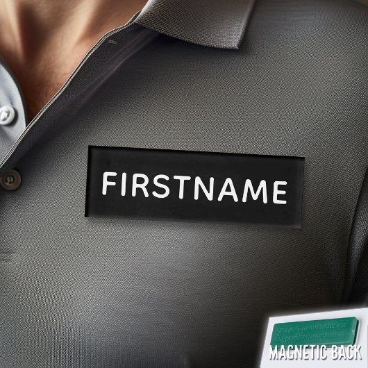 Individuelle Name und Titel - Schwarzweiß Namenschild