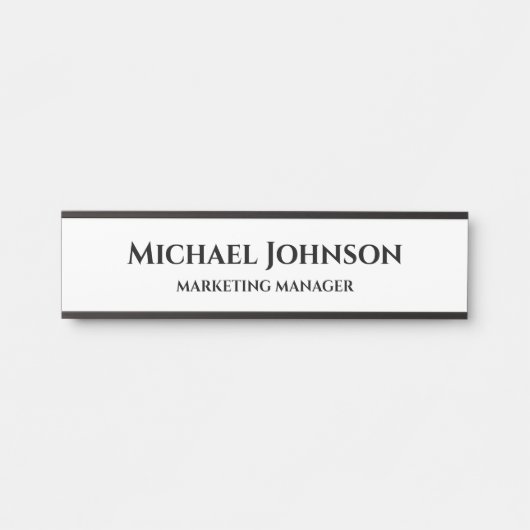 Individuelle Name und Titellamt Türschild (Vorderseite )