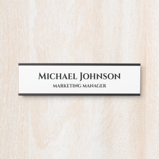 Individuelle Name und Titellamt Türschild (Vorderseite )