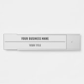 Individuelle Name- und Titelzeichen-Zeichen - Ihre Türschild (Vorderseite )