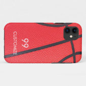 Individuelle Name- und Zahlenbasketball Case-Mate iPhone Hülle (Rückseite (Horizontal))