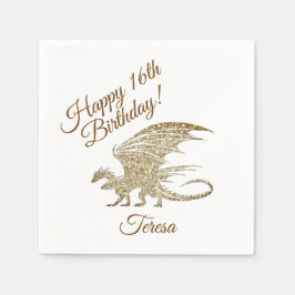 Individuelle Name und Zeitalter Phantastischer Mos Serviette