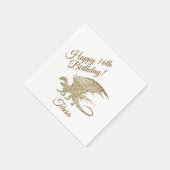 Individuelle Name und Zeitalter Phantastischer Mos Serviette (Ecke)