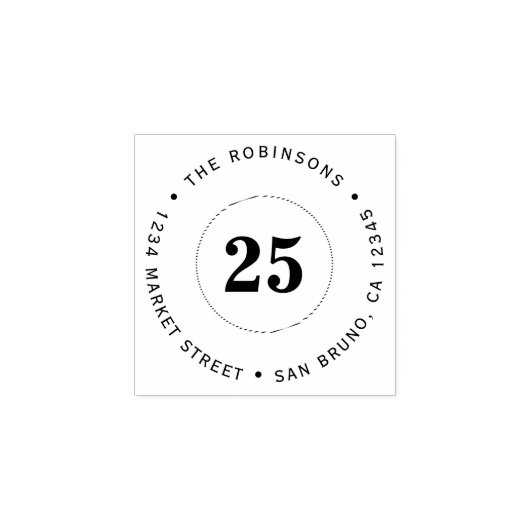 Individuelle Name und Zeitalter Überraschung Party Gummistempel (Prägung)