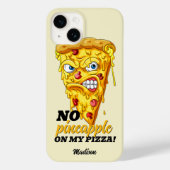 Individuelle Name und Zutaten Angry Pizza Case-Mate iPhone Hülle (Rückseite)