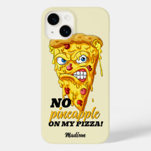 Individuelle Name und Zutaten Angry Pizza Case-Mate iPhone 14 Hülle