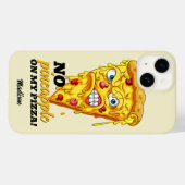 Individuelle Name und Zutaten Angry Pizza Case-Mate iPhone Hülle (Rückseite (Horizontal))