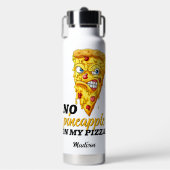 Individuelle Name und Zutaten Angry Pizza Trinkflasche (Vorderseite)