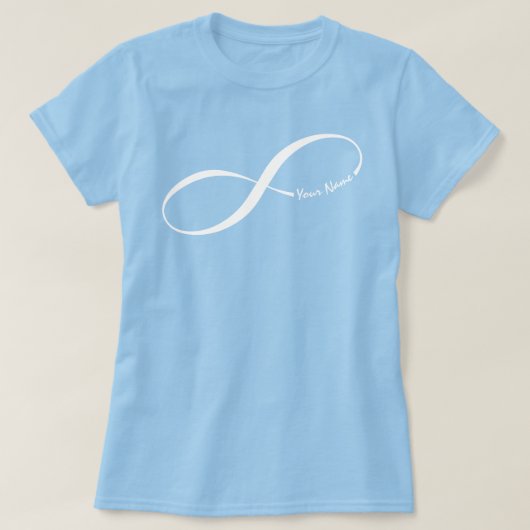 Individuelle Name Unendlichkeit Symbol T - Shirt (Design vorne)