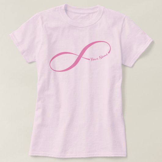 Individuelle Name Unendlichkeit Symbol T - Shirt (Design vorne)