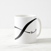 Individuelle Name-Unendlichkeitssymbol Kaffeetasse (VorderseiteRechts)
