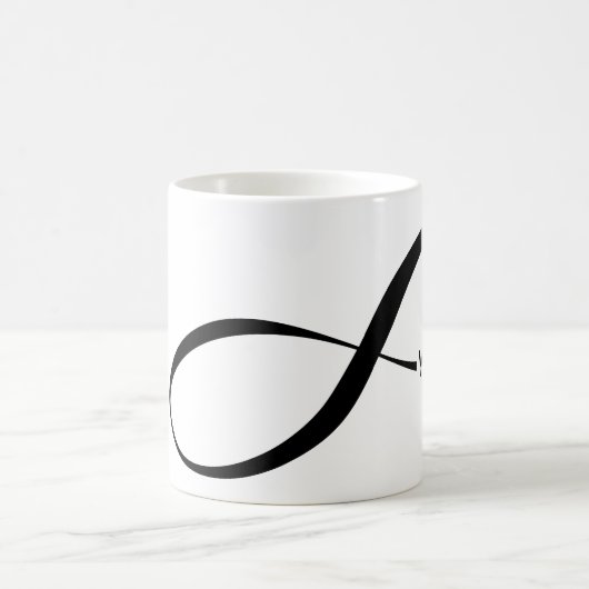 Individuelle Name-Unendlichkeitssymbol Kaffeetasse (Mittel)