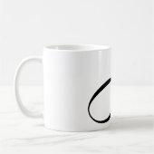 Individuelle Name-Unendlichkeitssymbol Kaffeetasse (Links)