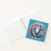Individuelle Name Unicorn Notizblock (Innenseite)