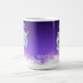 Individuelle Name Unicorn Tasse (Mittel)