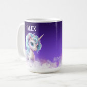 Individuelle Name Unicorn Tasse (Vorderseite Links)