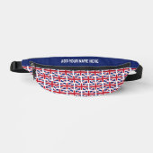 Individuelle Name UNION JACK BRITISH FLAG Bauchtasche (Vorderseite)