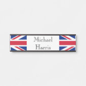 Individuelle Name Union Jack Flag npt Türschild (Vorderseite )