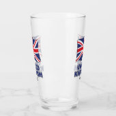 Individuelle Name United Kingdom Flag Glas (Links)