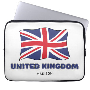 Individuelle Name United Kingdom Flag Laptopschutzhülle