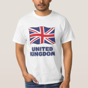 Individuelle Name United Kingdom Flag T-Shirt