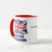 Individuelle Name United Kingdom Flag Tasse (Vorderseite Links)