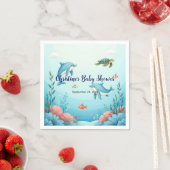 Individuelle Name unter der Sea Baby Dusche Serviette (Beispiel)