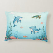 Individuelle Name unter Meer Dekokissen (Rückseite)