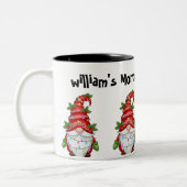 Individuelle Name Urlaubspensum- Morgenkaffee Tass Zweifarbige Tasse (Links)