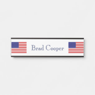 Individuelle Name USA Flag npcn Türschild