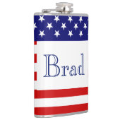 Individuelle Name USA Flaggenzeichen Flachmann (Rechts)